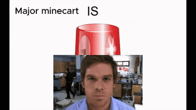 Man Saying Major Minecart GIF