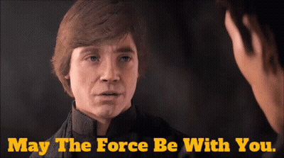 Man Saying May The Force Be With You GIF