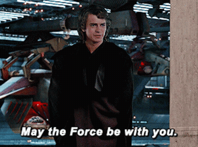 Man Saying May The Force Be With You GIF