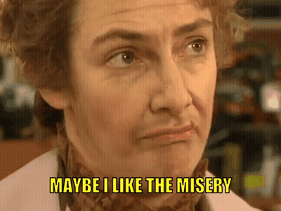 Man Saying Maybe I Like The Misery GIF