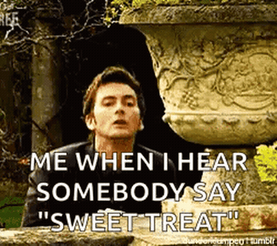 Man Saying Me When Hearing Sweet Treat GIF