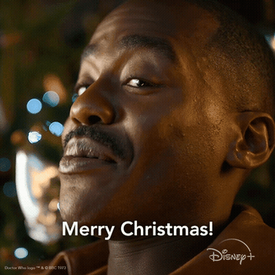Man Saying Merry Christmas GIF