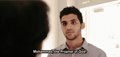 Man Saying Muhammad Prophet Of God GIF