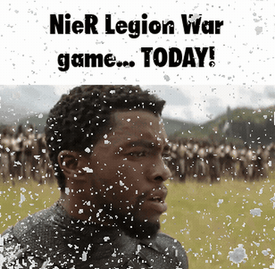 Man Saying Nier Legion War Game Today GIF