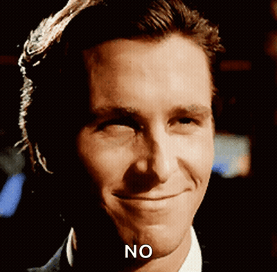 Man Saying No
