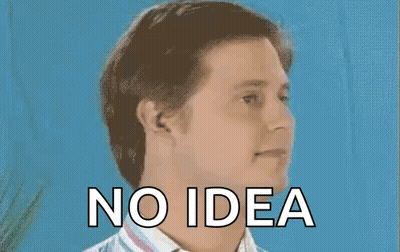 Man Saying No Idea GIF