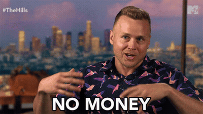 Man Saying No Money In City GIF