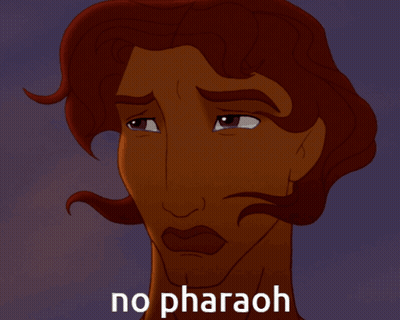 Man Saying No Pharaoh GIF