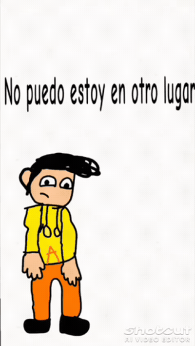 Man Saying No Puedo Estoy En Otro Lugar GIF