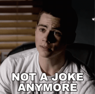 Man Saying Not A Joke Anymore GIF