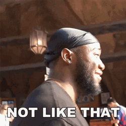 Man Saying Not Like This While Walking GIF