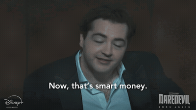 Man Saying Now That's Smart Money GIF