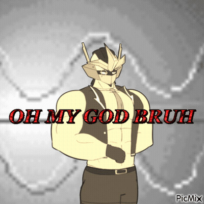 Man Saying Oh My God Bruh GIF