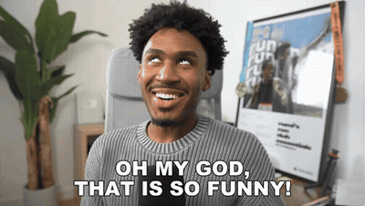 Man Saying Oh My God Smiling GIF