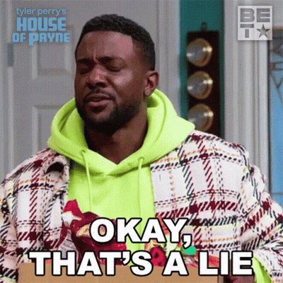 Man Saying Okay That's A Lie Holding Chips GIF