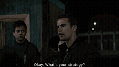 Man Saying Okay Whats Your Strategy To Two People GIF