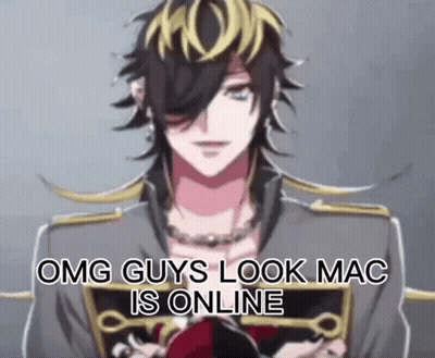 Man Saying Omg Guys Look Mac Is Online GIF