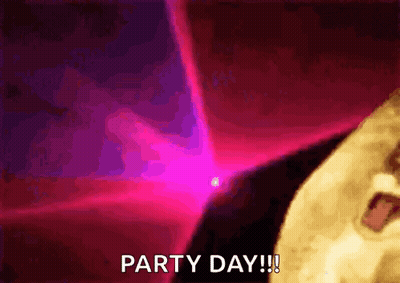 Man Saying Party Day GIF