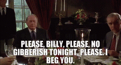 Man Saying Please Billy No Gibberish GIF
