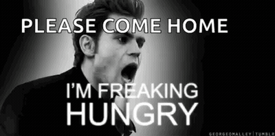 Man Saying Please Come Home Hungry GIF