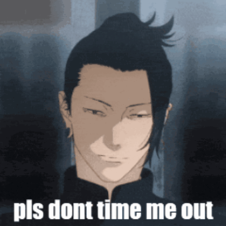 Man Saying Please Don't Time Me Out GIF