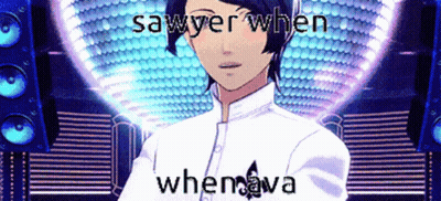 Man Saying Sawyer When Whenava GIF