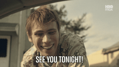 Man Saying See You Tonight HBO Max Logo GIF