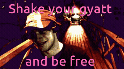 Man Saying Shake Your Gyatt And Be Free GIF