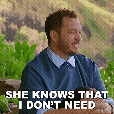 Man Saying She Knows That I Don't Need GIF