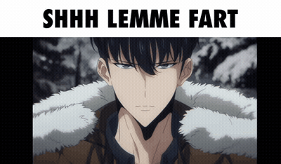 Man Saying Shhh Lemme Fart GIF