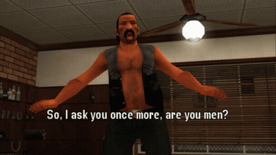 Man Saying So I Ask You Once More Are You Men GIF
