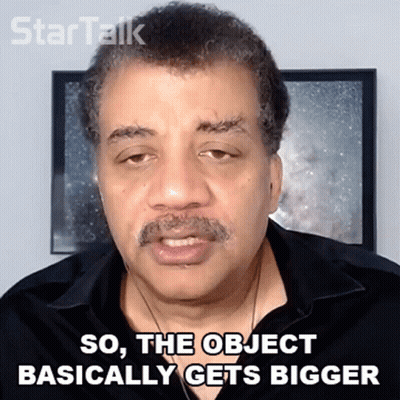 Man Saying So The Object Basically Gets Bigger GIF