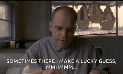 Man Saying Sometimes There I Make A Lucky Guess Mmhmm GIF