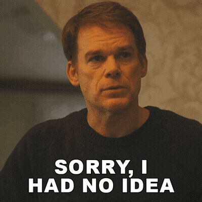 Man Saying Sorry I Had No Idea GIF