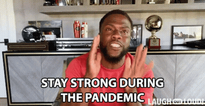 Man Saying Stay Strong During Pandemic GIF