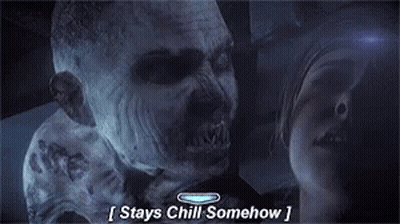 Man Saying Stays Chill Somehow Beside Woman GIF