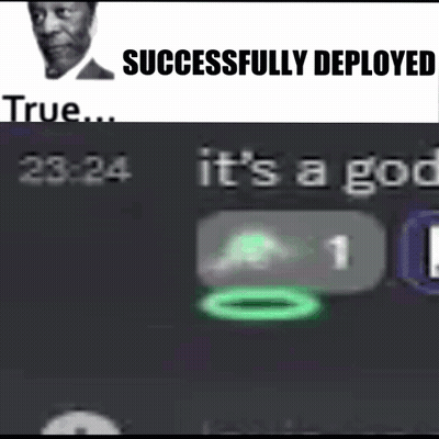 Man Saying Successfully Deployed GIF