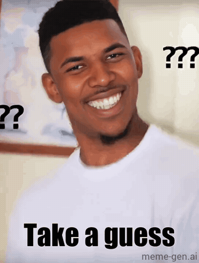 Man Saying Take A Guess GIF