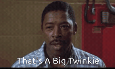 Man Saying That's A Big Twinkie Red Wall GIF