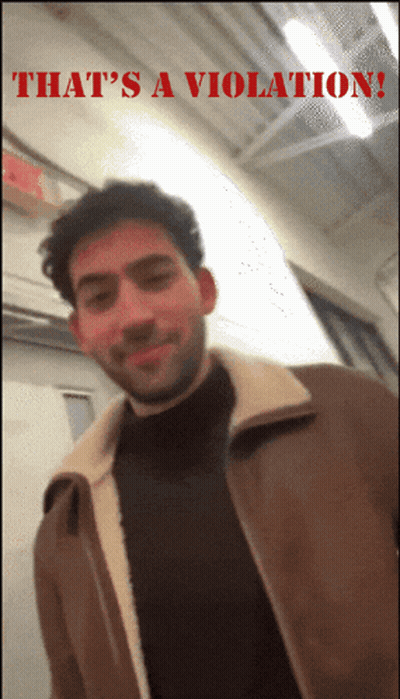 Man Saying That's A Violation GIF