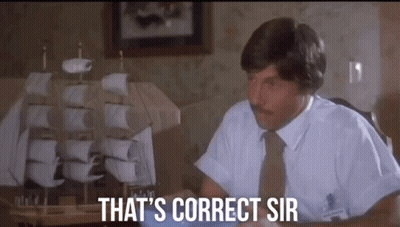 Man Saying That's Correct Sir With Model Ship GIF