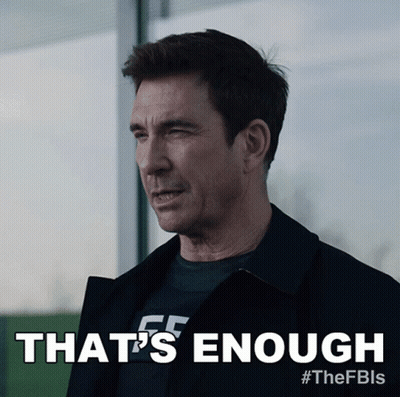 Man Saying That's Enough GIF