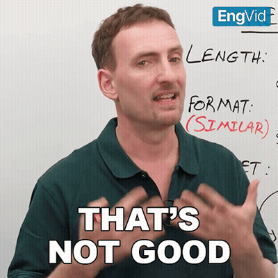 Man Saying That's Not Good GIF