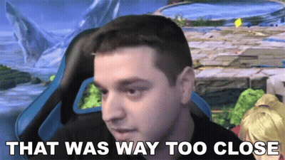 Man Saying That Was Way Too Close GIF