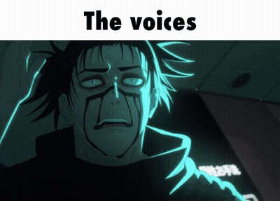 Man Saying The Voices GIF
