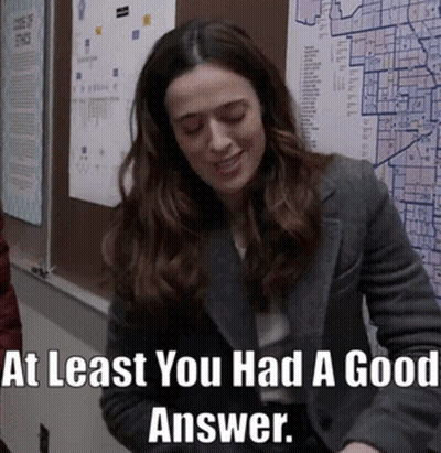 Man Saying There Is No Good Answer GIF