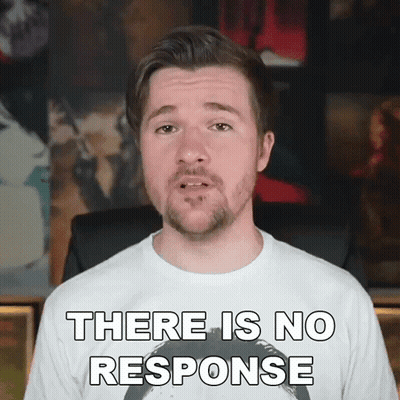 Man Saying There Is No Response GIF