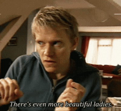 Man Saying There's More Beautiful Ladies In Room GIF