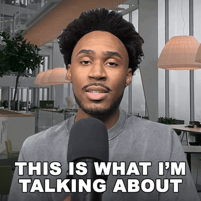 Man Saying This Is What I'm Talking About Into Mic GIF