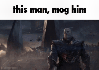 Man Saying This Man Mog Him GIF